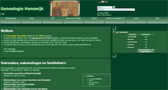 Desktop Screenshot of genealogie.hanswijk.eu