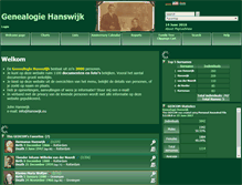 Tablet Screenshot of genealogie.hanswijk.eu